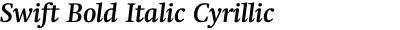 Swift Bold Italic Cyrillic